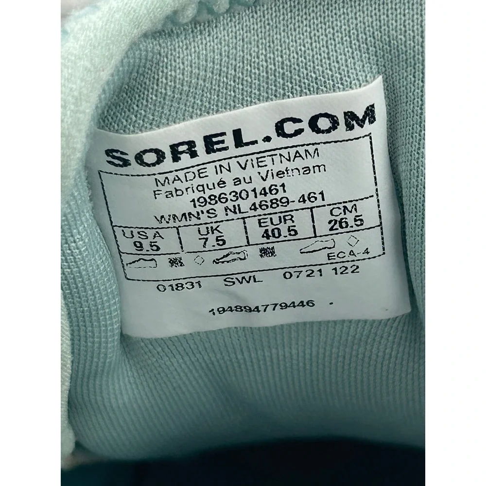 Sorel Kinetic Breakthru Sport Shoes Women's Size 9.5‎ Teal Orange White Yellow